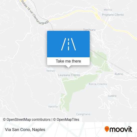 Via San Cono map