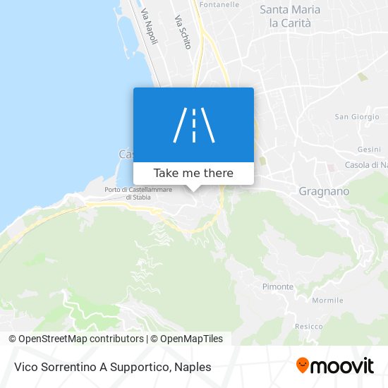 Vico Sorrentino A Supportico map