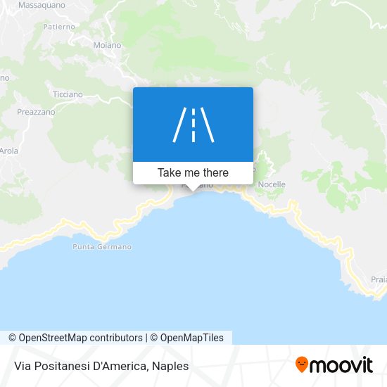Via Positanesi D'America map