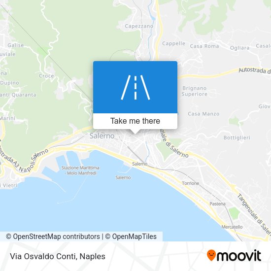 Via Osvaldo Conti map