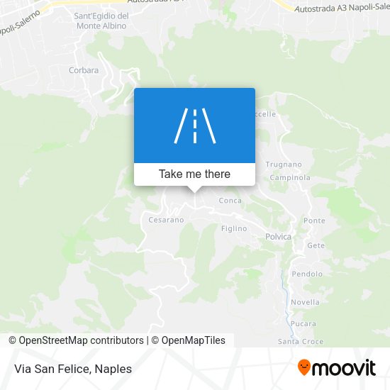 Via San Felice map