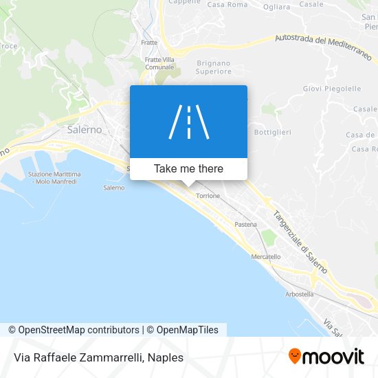 Via Raffaele Zammarrelli map