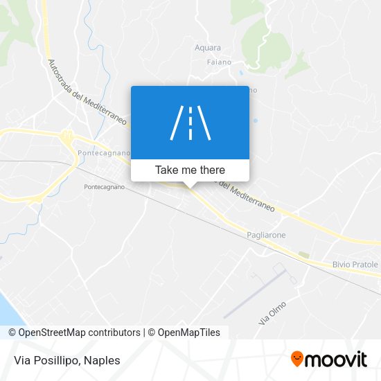 Via Posillipo map