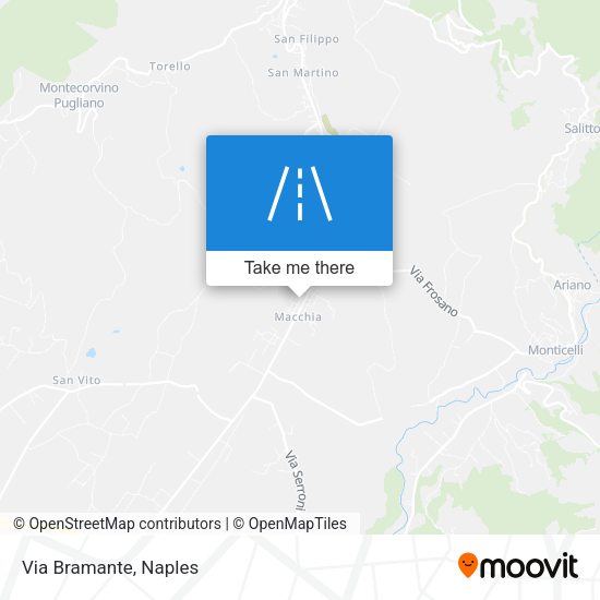 Via Bramante map