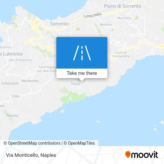 Via Monticello map