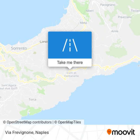Via Frevignone map