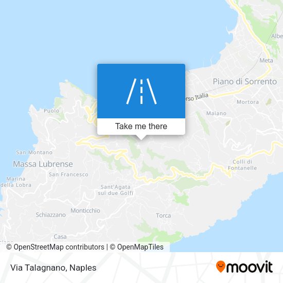 Via Talagnano map