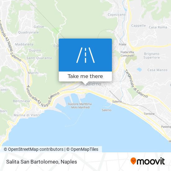 Salita San Bartolomeo map