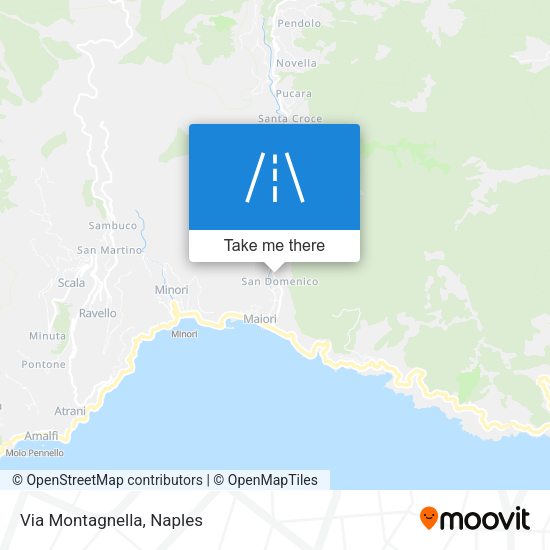 Via Montagnella map