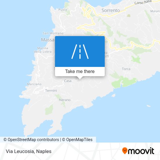 Via Leucosia map