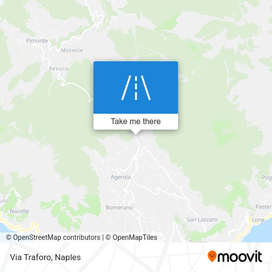 Via Traforo map