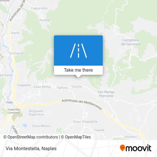 Via Montestella map