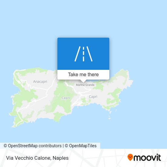 Via Vecchio Calone map