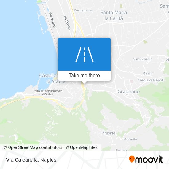 Via Calcarella map