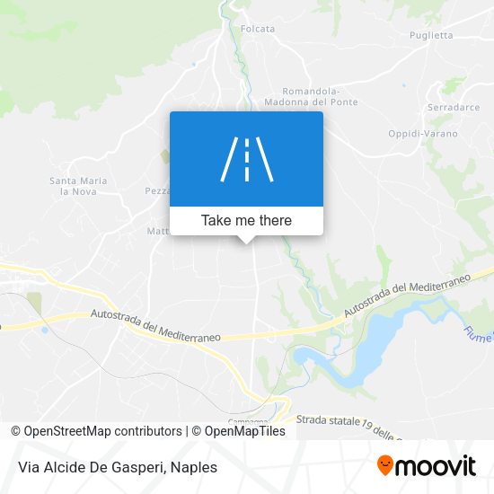 Via Alcide De Gasperi map