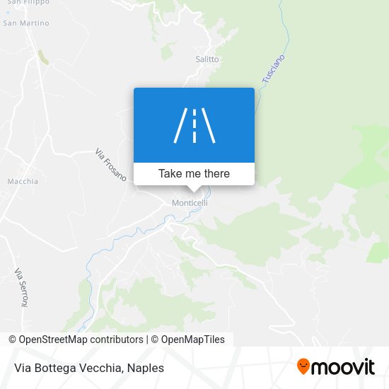 Via Bottega Vecchia map