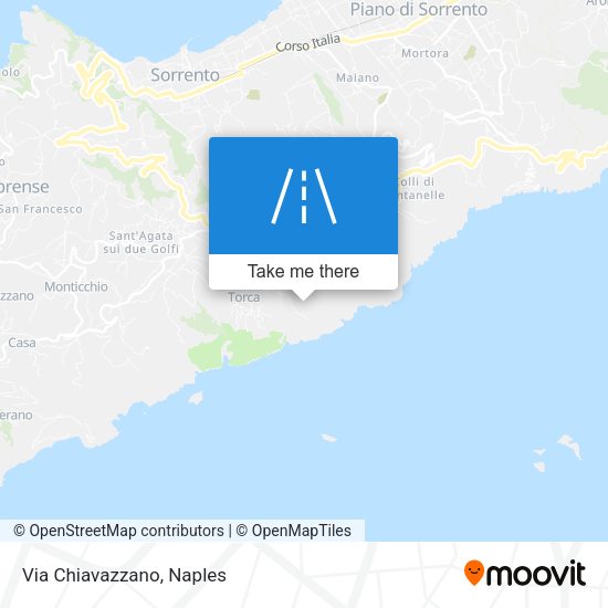 Via Chiavazzano map