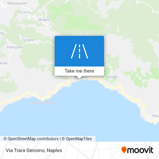 Via Trara Genoino map