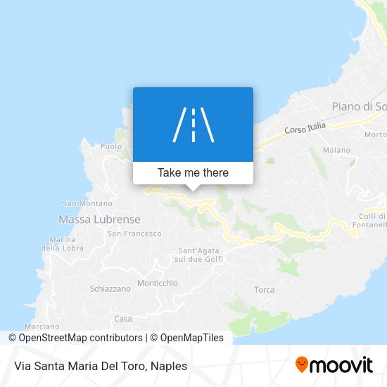 Via Santa Maria Del Toro map