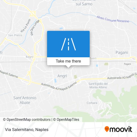 Via Salernitano map