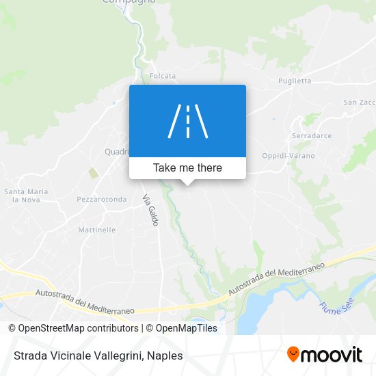 Strada Vicinale Vallegrini map