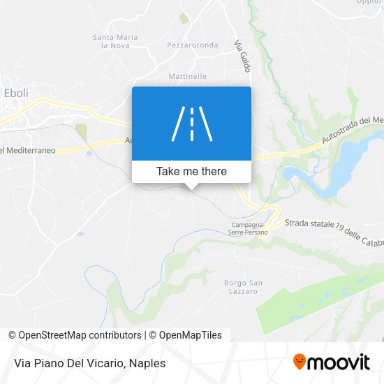 Via Piano Del Vicario map