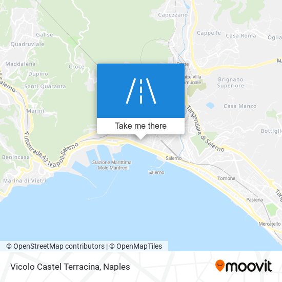Vicolo Castel Terracina map