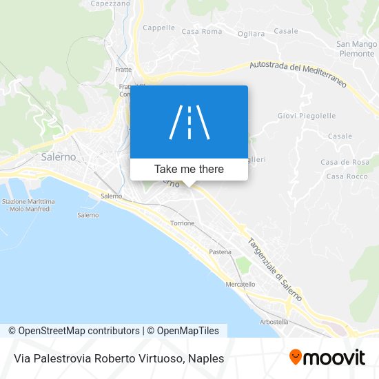 Via Palestrovia Roberto Virtuoso map