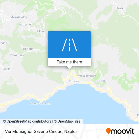Via Monsignor Saverio Cinque map