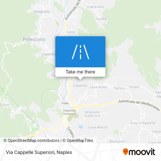 Via Cappelle Superiori map