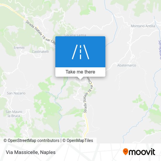 Via Massicelle map