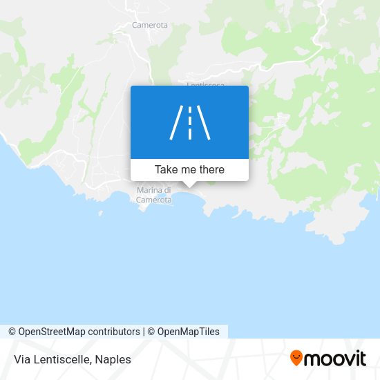 Via Lentiscelle map
