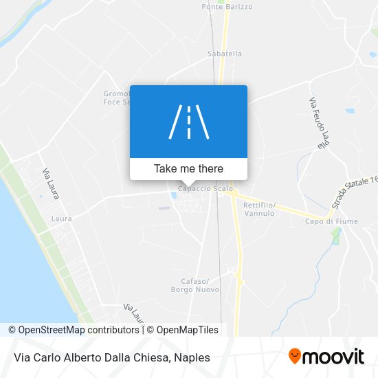 Via Carlo Alberto Dalla Chiesa map