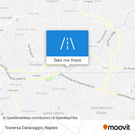 Traversa Caravaggio map