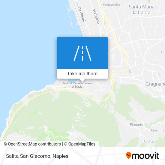 Salita San Giacomo map