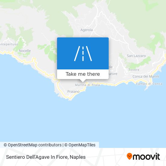 Sentiero Dell'Agave In Fiore map