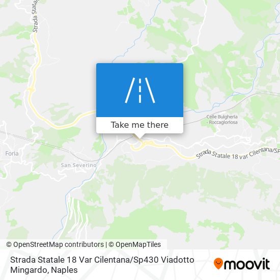 Strada Statale 18 Var Cilentana / Sp430 Viadotto Mingardo map