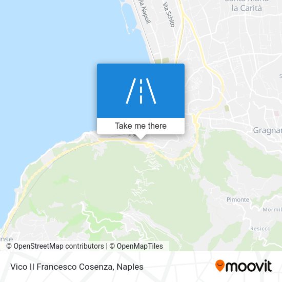 Vico II Francesco Cosenza map