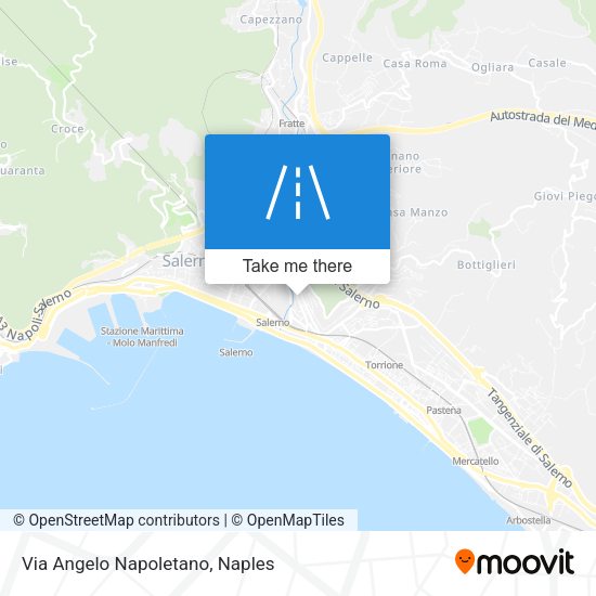 Via Angelo Napoletano map