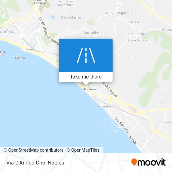 Via D'Amico Ciro map