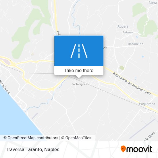 Traversa Taranto map