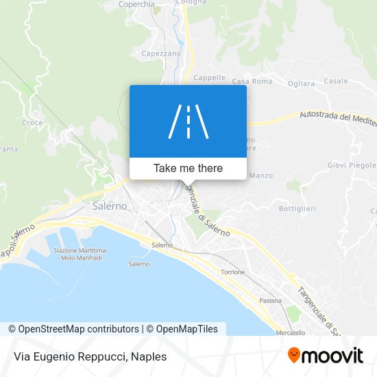 Via Eugenio Reppucci map