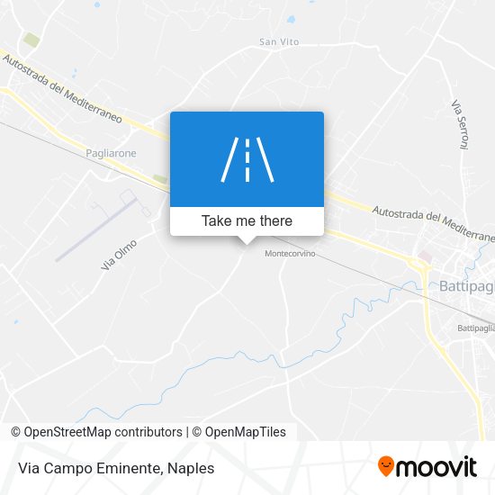 Via Campo Eminente map