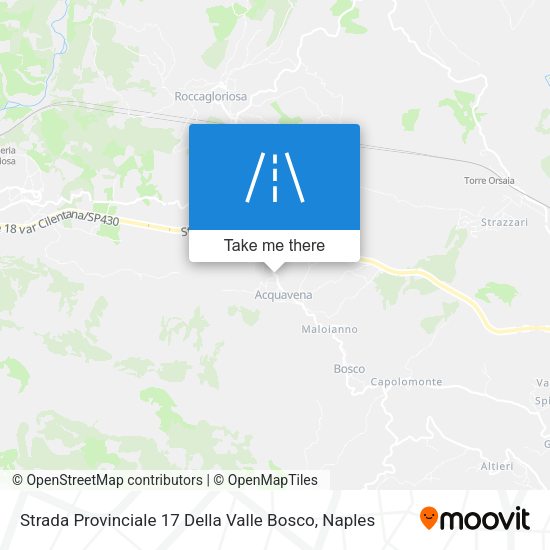 Strada Provinciale 17 Della Valle Bosco map