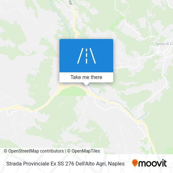 Strada Provinciale Ex SS 276 Dell'Alto Agri map