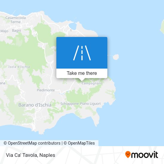 Via Ca' Tavola map
