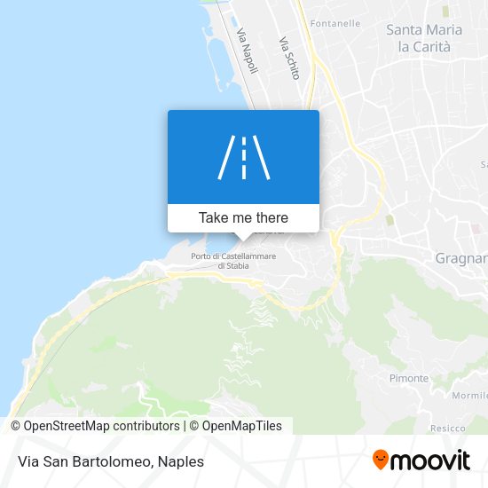 Via San Bartolomeo map