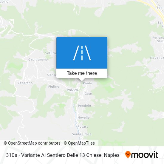 310a - Variante Al Sentiero Delle 13 Chiese map