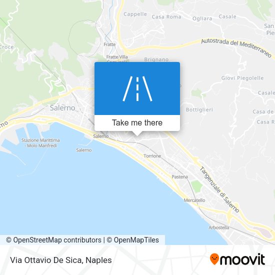 Via Ottavio De Sica map