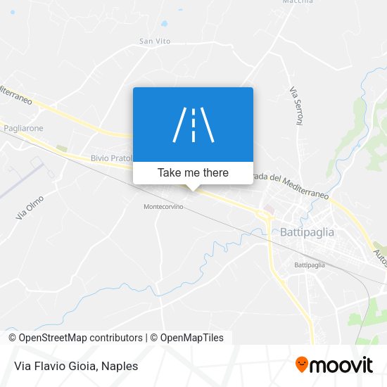 Via Flavio Gioia map